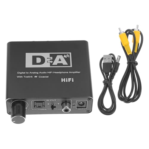 SEWACC Optischer Audiokonverter Optischer zu Adapter für Analoge Audioausgabe Kompakt Tragbar für Tv Lautsprecher Robustes Eisenmaterial Sorgt für Hervorragende SEWACC Optischer Audiokonverter Optischer zu Adapter für Analoge Audioausgabe Kompakt Tragbar für Tv Lautsprecher Robustes Eisenmaterial Sorgt für Hervorragende von SEWACC