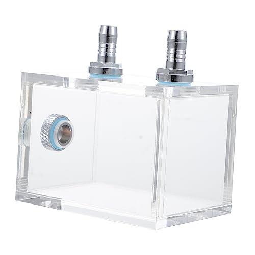 SEWACC PC Computer Wasserkühlung Computer Flüssigkeitskühlung Wasserkühler Flüssigkeitskühler CPU Wasserkühlungstank Computer Wassertank Kühlsystem Wassertank Kühler Transparent Acryl von SEWACC