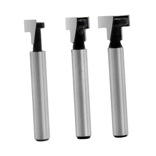 SEWACC Schlüsselloch Messer Set Schaftfräser Fräser Oberfräser Schaftfräser Fräser Holzschneidwerkzeuge Silber von SEWACC