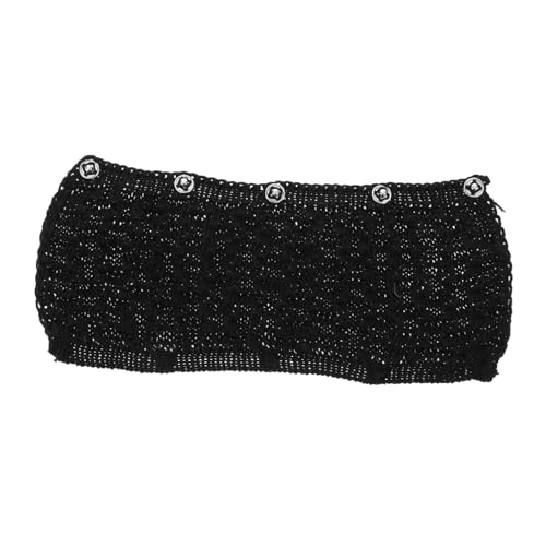 SEWACC Strickkopfhone -schutzabdeckung Wolle Kopfhörer Band Headset Garn Black von SEWACC