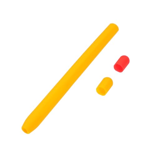 SEWACC Stylus-hülle Zeichnung Stifthülsenabdeckung Etuihalter Für Stylus Eingabestift Für Erste Stift Zeichnen Für Greifer Eingabestifte Stiftabdeckung Etui Für Bleistift Kieselgel Orange von SEWACC