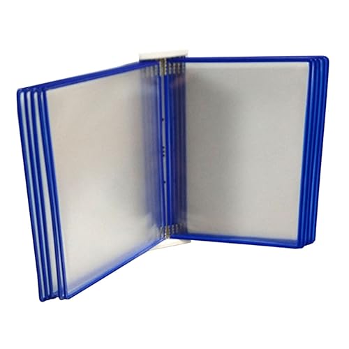SEWACC Wandmontiertes Referenzsystem 10 Fächer Wand-Hängeaktenhalter Referenz-Organizer Für Das Heimbüro (Blau) von SEWACC