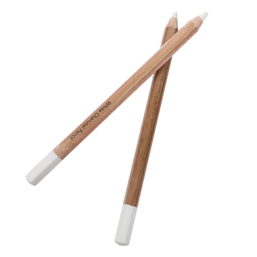 SEWOART 2 Stück Kohlestift führen Bleistifte Schattierungsstifte zum Zeichnen Holzkohle skizzierstifte skizzenstifte Skizzieren Sie weiße Kohle Bleistift zum Zeichnen von Kunst Graphitblei von SEWOART
