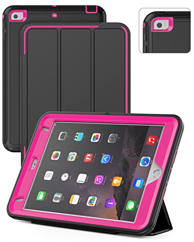 SEYMAC Schutzhülle für iPad Mini 5,Mini 4, 20 cm (7.9 Zoll) für Kinder, langlebig, robust, stoßfest, Schutzhülle mit Standfunktion,4. Generation, Rosa von SEYMAC