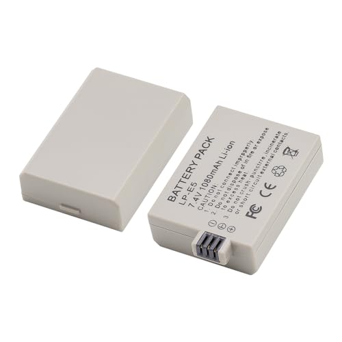 SEYRLMK 1080 mAh LP-E5 LPE5 LP E5 Battery for Canon EOS 1000D, EOS 500D, EOS 450D, Kiss X3, Kiss X2, Kiss F, Rebel T1i, Rebel XS, Rebel XSi Camera SEYRLMK 1080 mAh LP-E5 LPE5 LP E5 Battery for Canon EOS 1000D, EOS 500D, EOS 450D, Kiss X3, Kiss X2, Kiss F, Rebel T1i, Rebel XS, Rebel XSi Camera von SEYRLMK