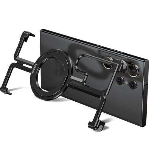 SEZQMA Schutzhülle für Samsung Galaxy S24+ Slim Case mit Ständer, Metall Rahmenlos Minimalistische Schutzhülle mit magnetischem Kickstand, Heavy Duty Stoßfest, Schwarz Titan SEZQMA Schutzhülle für Samsung Galaxy S24+ Slim Case mit Ständer, Metall Rahmenlos Minimalistische Schutzhülle mit magnetischem Kickstand, Heavy Duty Stoßfest, Schwarz Titan von SEZQMA