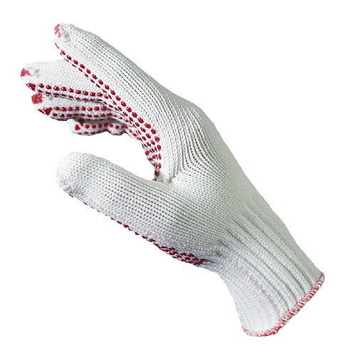 SEIZ 211503-018#09/10 Profi Grip Strickhandschuh, Polyamid/Baumwolle, L/XL/Größe 9/10, Weiß (10-er Pack) von SEiZ