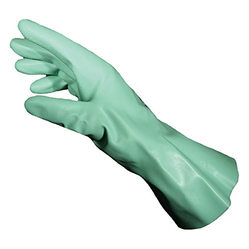 SEIZ 400545#09 Schutzhandschuh, Nitril/Latex, L/Größe 9, Grün (10-er Pack) von SEiZ
