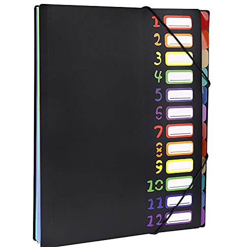 SFGANG Dokumentenmappe a4 Accordion Document Organizer Rainbow Expanding Folder Ordnungsmappe Projektmappe Regenbogen Datei Sorter For Home Office School Use Letter Paper Size, 15P80039 von SFGANG