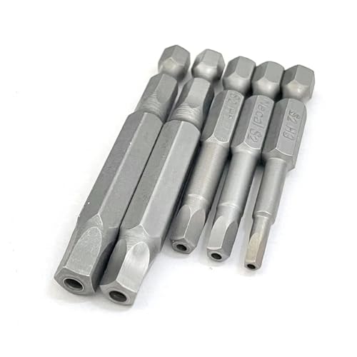 50/65 mm Fünfeck-Schraubendreher-Bits, magnetisch, S2, 5-Punkt-Schraubendreher, 1/4-Zoll-Sechskantschaft, 3, 4, 5, 6, 8 mm, 5 Stück 50/65 mm Fünfeck-Schraubendreher-Bits, magnetisch, S2, 5-Punkt-Schraubendreher, 1/4-Zoll-Sechskantschaft, 3, 4, 5, 6, 8 mm, 5 Stück von SFYMORHE