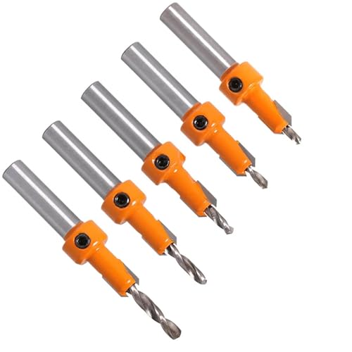 Bohrmaschine mit Legierungskopf, Stufenbohrer, Installationswerkzeug für selbstschneidende Holzschrauben, 1 Stück (5PCS 8MM) von SFYMORHE