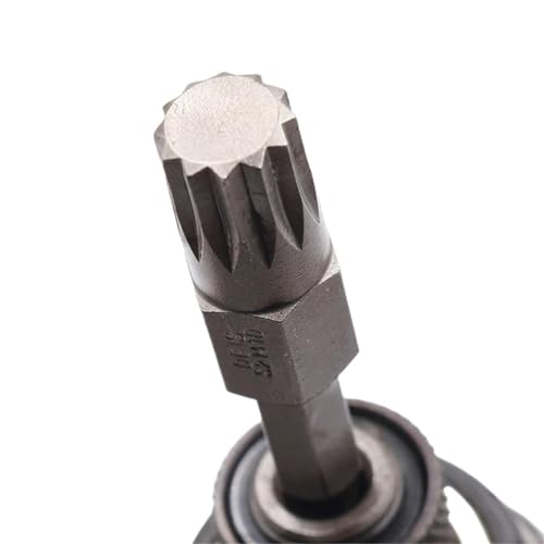 Spline 12-Punkt-Schraubendreher-Bit, 1/4 Zoll, 50 mm, magnetisch, M4, M5, M6, M7, M8, M10, M12, 7 Stück Spline 12-Punkt-Schraubendreher-Bit, 1/4 Zoll, 50 mm, magnetisch, M4, M5, M6, M7, M8, M10, M12, 7 Stück von SFYMORHE