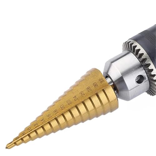 Stufenbohrer beschichtet 4-32 mm 4-20 mm Kegelbohrer 1 Stück (3PC 4-12 4-20 4-32) von SFYMORHE