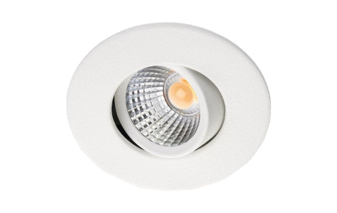 SGL Einbauspot Nano Tilt sw matt 907019 4W 240lm 27K 350mA schwenk dim IP65 DA40 von SG Leuchten GmbH