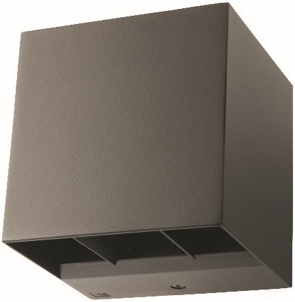 SGL Wandleuchte ARTES IP65 grafit 641703 8W 340lm 2700K dim, Winkel verstellbar von SG Leuchten GmbH