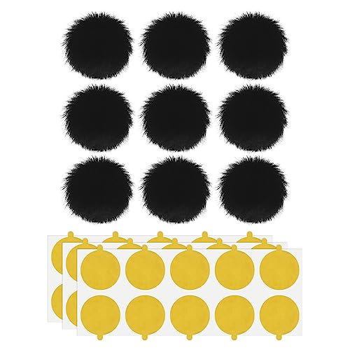 9-teilige Lavalier-/Ansteck Mikrofone Mini-Windschutzscheiben mit Doppelseitigem Klebeband Mikrofon-Windschutzscheiben-Muff Zubehör für Recorder Radio Übersetzer von SG Store