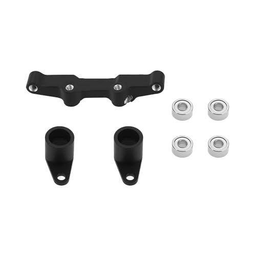 SG Store 1 Satz Aluminiumlegierung Lenkstange Ersatzteil LOS-1761 Kompatibel mit LOSI 1/24 Micro-B 2WD Buggy RTR (LOS00007), Schwarz von SG Store