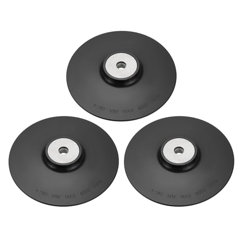 SG Store BF255-BW Kunststoff-Winkelschleifer-Stützteller mit 180 mm Durchmesser, kompatibel mit M14-Innengewinde-Schleifmaschinen, Winkelschleifer, 3 Stück SG Store BF255-BW Kunststoff-Winkelschleifer-Stützteller mit 180 mm Durchmesser, kompatibel mit M14-Innengewinde-Schleifmaschinen, Winkelschleifer, 3 Stück von SG Store