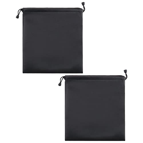 SG Store Kopfhörer-Aufbewahrungstasche, Headset, Kordelzug, PU-Leder, Kopfhörer-Tragetasche, wasserdicht, leicht, 22 x 20 cm, Schwarz, 2 Stück SG Store Kopfhörer-Aufbewahrungstasche, Headset, Kordelzug, PU-Leder, Kopfhörer-Tragetasche, wasserdicht, leicht, 22 x 20 cm, Schwarz, 2 Stück von SG Store