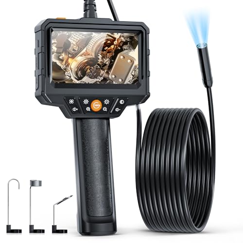 Industrie Endoskop, SGAINUL Endoskopkamera 4,3 Zoll LCD Bildschirm Digitale Inspektionskamera Wasserdicht Schlangenkamera Video Boroskop Kamera mit 6 LED Leuchten, Halbsteifem Kabel-5M Industrie Endoskop, SGAINUL Endoskopkamera 4,3 Zoll LCD Bildschirm Digitale Inspektionskamera Wasserdicht Schlangenkamera Video Boroskop Kamera mit 6 LED Leuchten, Halbsteifem Kabel-5M von SGAINUL