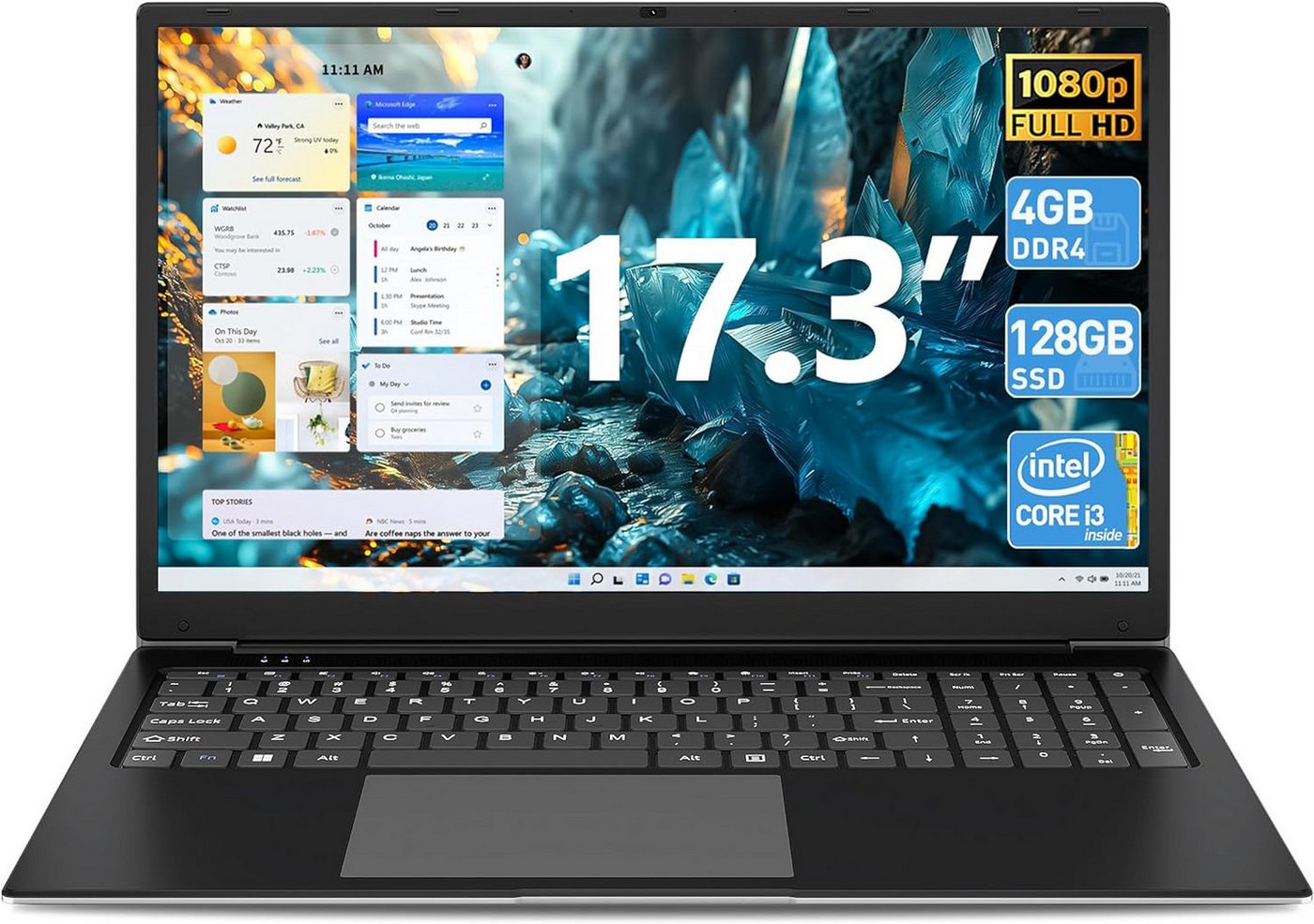 SGIN Laptop 17,3 Zoll, 4GB RAM, 128 GB SSD, I3 5005U, FHD 1920 x 1080 IPS Notebook SGIN Laptop 17,3 Zoll, 4GB RAM, 128 GB SSD, I3 5005U, FHD 1920 x 1080 IPS Notebook von SGIN