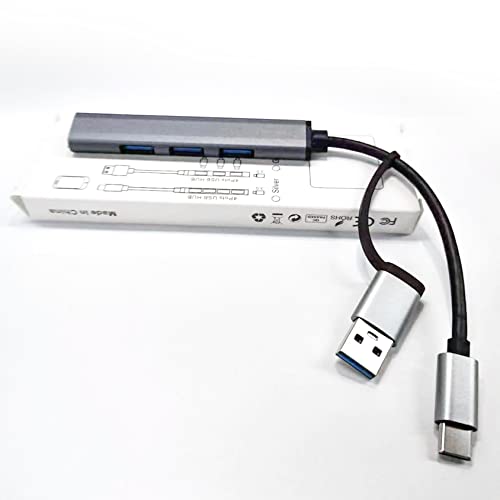 SGIN USB C Hub 4 Ports, 5V/3A USB C auf USB Adapter mit USB 3.0, USB Hub 3.0, USB C Splitter für Laptop, Tastatur, Gamepad, Drucker, Chromebook von SGIN
