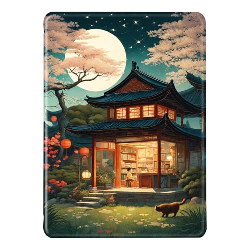 Hülle für Kindle Paperwhite 10. Gen 2018 6" Hülle Flip Leder Silikon Weich Hülle Auto Aufwachen oder Schlafen Magnetisch TPU Case Innenhof Buchhandlung Paar Schreibtischlampe Katze Muster Hülle (4) Hülle für Kindle Paperwhite 10. Gen 2018 6" Hülle Flip Leder Silikon Weich Hülle Auto Aufwachen oder Schlafen Magnetisch TPU Case Innenhof Buchhandlung Paar Schreibtischlampe Katze Muster Hülle (4) von SGKITM
