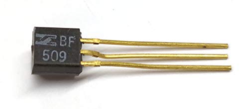 10 Stück BF509 | PNP TRANSISTOR Medium Frequency Amplifier (FM/VHF-V) | 750MHz | Ic 30mA | Vceo 35V | Vcbo 40V | Ptot 0.25W | SGS Thomson | TO-92 (SOT-54) Gehäuse von SGS Thomson