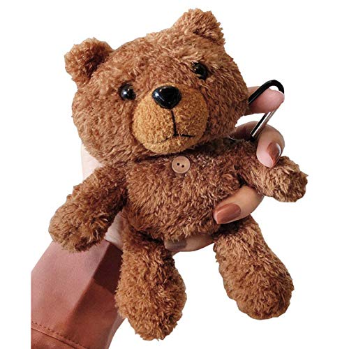 SGVAHY Flauschige Schutzhülle kompatibel mit Airpods 1 und 2, weiches Fell, Kawaii Fun Cool Mini Airpods Schutzhülle mit Schlüsselanhänger, kabellose Ladebox, Airpods 1 & 2, Bear Brown SGVAHY Flauschige Schutzhülle kompatibel mit Airpods 1 und 2, weiches Fell, Kawaii Fun Cool Mini Airpods Schutzhülle mit Schlüsselanhänger, kabellose Ladebox, Airpods 1 & 2, Bear Brown von SGVAHY
