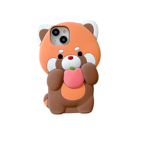SGVAHY Schutzhülle für iPhone 12, niedliches Kawaii, 3D-Cartoon-Waschbär, Braun, weiches Silikon, stoßfest, Schutzhülle für Kinder und Mädchen SGVAHY Schutzhülle für iPhone 12, niedliches Kawaii, 3D-Cartoon-Waschbär, Braun, weiches Silikon, stoßfest, Schutzhülle für Kinder und Mädchen von SGVAHY