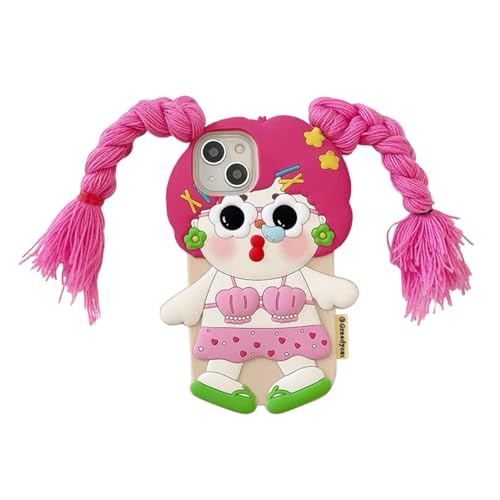 SGVAHY Schutzhülle für iPhone 15, niedliches Kawaii-3D-Cartoon-Bikini-Zopf, weiches Silikon, stoßfest, Schutzhülle für Kinder und Mädchen SGVAHY Schutzhülle für iPhone 15, niedliches Kawaii-3D-Cartoon-Bikini-Zopf, weiches Silikon, stoßfest, Schutzhülle für Kinder und Mädchen von SGVAHY