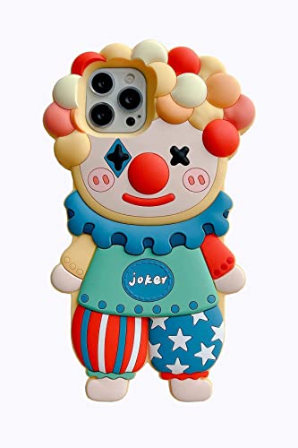 SGVAHY iPhone 15 Pro Max Hülle Niedliche Cartoon Clown Hülle Weiches Silikon Stoßfest Schutzhülle mit Schlüsselanhänger SGVAHY iPhone 15 Pro Max Hülle Niedliche Cartoon Clown Hülle Weiches Silikon Stoßfest Schutzhülle mit Schlüsselanhänger von SGVAHY