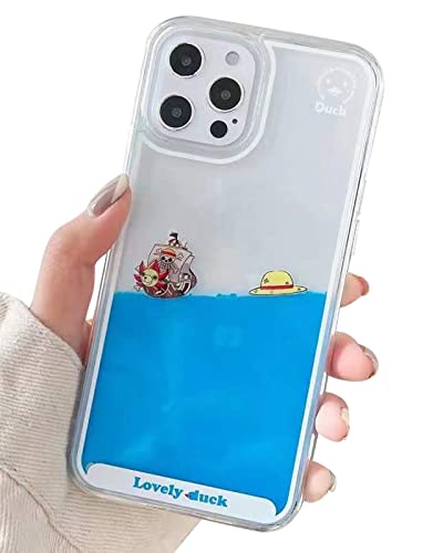 SGVAHY Handyhülle für iPhone XR Hülle Niedlich 3D Dynamisch Blau Flüssigkeit Schwimmend Piratenschiff Treibsand Harte Rückseite Case Bumper Weich Silikon Schutzhülle Cover für Frauen Mädchen Männer von SGVAHY