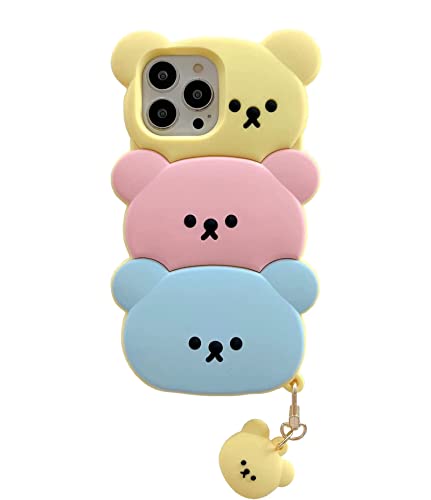 SGVAHY Schutzhülle für iPhone 13 Pro Max, niedlicher Kawaii-3D-Cartoon-Bär, weiches Silikon, stoßfest, Schutzhülle für Kinder und Mädchen SGVAHY Schutzhülle für iPhone 13 Pro Max, niedlicher Kawaii-3D-Cartoon-Bär, weiches Silikon, stoßfest, Schutzhülle für Kinder und Mädchen von SGVAHY