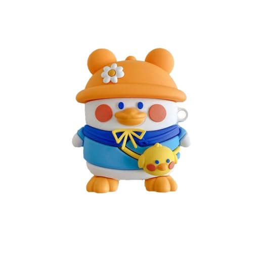 SGVAHY Schutzhülle für AirPods 1 & 2, niedliche Airpod-Hülle mit Schlüsselanhänger, Kawaii-Ente mit Hut, Airpods 2. 1. Generation, lustige kabellose Ladebox, Hülle, coole, weiche Silikon-Airpod-Hülle SGVAHY Schutzhülle für AirPods 1 & 2, niedliche Airpod-Hülle mit Schlüsselanhänger, Kawaii-Ente mit Hut, Airpods 2. 1. Generation, lustige kabellose Ladebox, Hülle, coole, weiche Silikon-Airpod-Hülle von SGVAHY
