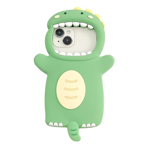 SGVAHY Niedliche Hülle für iPhone 14 Plus, einzigartige Kawaii-Hülle, Cartoon-Dinosaurier, weiches Silikon-Gummi, stoßfeste Schutzhülle für Mädchen und Frauen SGVAHY Niedliche Hülle für iPhone 14 Plus, einzigartige Kawaii-Hülle, Cartoon-Dinosaurier, weiches Silikon-Gummi, stoßfeste Schutzhülle für Mädchen und Frauen von SGVAHY
