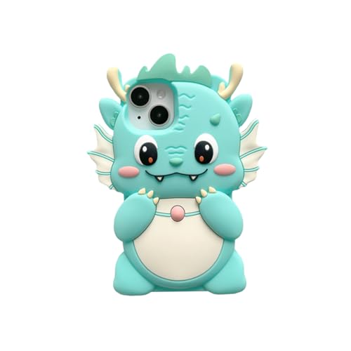 SGVAHY Schutzhülle für iPhone 15 Pro Max, lustige Handyhülle, niedlich, Kawaii-iPhone-Hülle, Drache, kreativ, weicher Gummi, stoßfest, Schutzhülle für Frauen und Mädchen, Grün SGVAHY Schutzhülle für iPhone 15 Pro Max, lustige Handyhülle, niedlich, Kawaii-iPhone-Hülle, Drache, kreativ, weicher Gummi, stoßfest, Schutzhülle für Frauen und Mädchen, Grün von SGVAHY