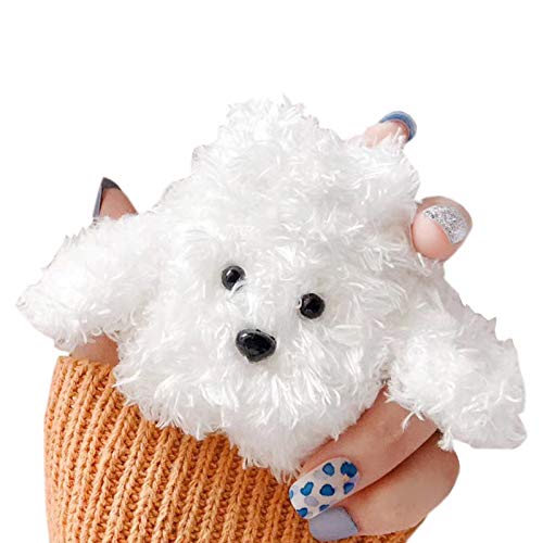 SGVAHY flauschige Hülle, kompatibel mit AirPods Pro, süßes Bär, weiches Fell, Kawaii Fun Cool Mini AirPods Cover Case mit Schlüsselanhänger Wireless Charging Box AirPods Pro, Teddy Weiß SGVAHY flauschige Hülle, kompatibel mit AirPods Pro, süßes Bär, weiches Fell, Kawaii Fun Cool Mini AirPods Cover Case mit Schlüsselanhänger Wireless Charging Box AirPods Pro, Teddy Weiß von SGVAHY
