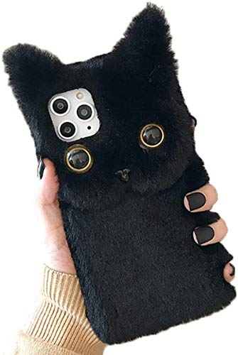 SGVAHY iPhone 12 Pro Max Hülle Flauschige Katze 3D Cartoon Niedlich Frauen Mädchen Weiche Fellabdeckungen iPhone 12 Pro Max Hülle Stoßfest Cover Schutzhülle Schwarz SGVAHY iPhone 12 Pro Max Hülle Flauschige Katze 3D Cartoon Niedlich Frauen Mädchen Weiche Fellabdeckungen iPhone 12 Pro Max Hülle Stoßfest Cover Schutzhülle Schwarz von SGVAHY