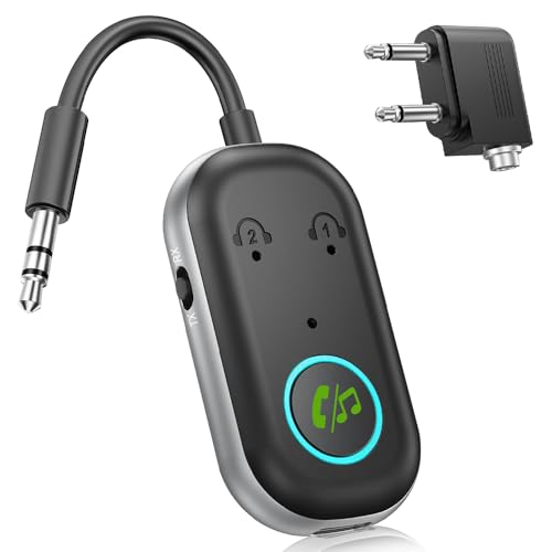 SGZIOO 5.3 Bluetooth-Sender-Empfänger, kabelloser Dual-Bluetooth-Sender, Bluetooth-Kopfhörer-Adapter mit 3,5-mm-Audio-Adapter, Bluetooth-Sender für TV, Flugzeug, Kopfhörer, Auto, Lautsprecher SGZIOO 5.3 Bluetooth-Sender-Empfänger, kabelloser Dual-Bluetooth-Sender, Bluetooth-Kopfhörer-Adapter mit 3,5-mm-Audio-Adapter, Bluetooth-Sender für TV, Flugzeug, Kopfhörer, Auto, Lautsprecher von SGZIOO