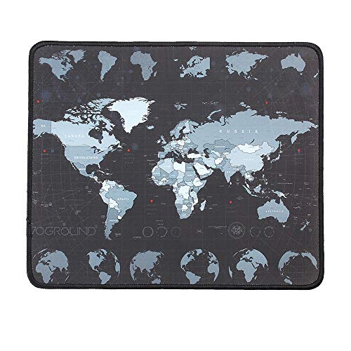 SGerste Mauspad für kleine Weltkarte, 300 x 250 mm, rutschfest, wasserfest, Overlock-Gaming-Mauspad SGerste Mauspad für kleine Weltkarte, 300 x 250 mm, rutschfest, wasserfest, Overlock-Gaming-Mauspad von SGerste