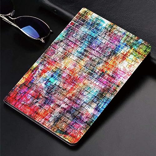 Hülle für kompatibel iPad 9./8./7.Hülle für 10.2,Bunte Grunge BAU Wand Urban Ghetto Vintage Block Paint Parks Outdoor Farben Texturen,Ultradünne Soft TPU Rückseite Abdeckung Schutzhülle mit von SHAARI