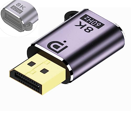 SHANFEILU DP auf DP Adapter DisplayPort 1.4 Adapter 8K @ 60Hz DP Stecker auf DP Buchse Extend Connector mit Loch und LED-Anzeige für Projektor Laptop HDTV Monitor SHANFEILU DP auf DP Adapter DisplayPort 1.4 Adapter 8K @ 60Hz DP Stecker auf DP Buchse Extend Connector mit Loch und LED-Anzeige für Projektor Laptop HDTV Monitor von SHANFEILU