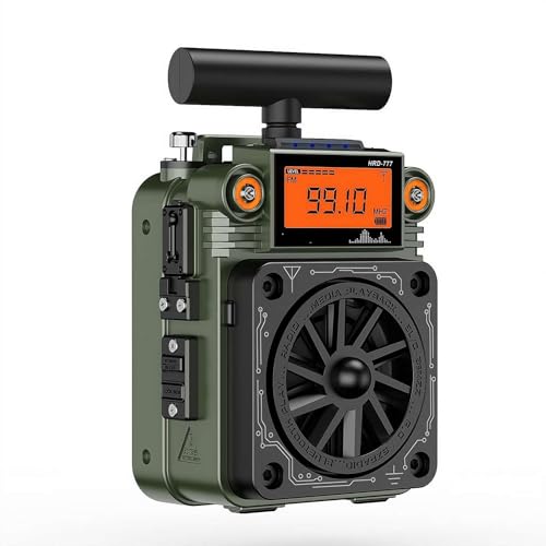 Tragbares Kurzwellenradios, plus AM FM SW Kurzwellenradio mit NOAA-Alarm, Kurbel/Solar/USB-Aufladung, unterstützt USB/TF, Powerbank/SOS/Taschenlampe für Outdoor, Notfall Tragbares Kurzwellenradios, plus AM FM SW Kurzwellenradio mit NOAA-Alarm, Kurbel/Solar/USB-Aufladung, unterstützt USB/TF, Powerbank/SOS/Taschenlampe für Outdoor, Notfall von SHANGYU