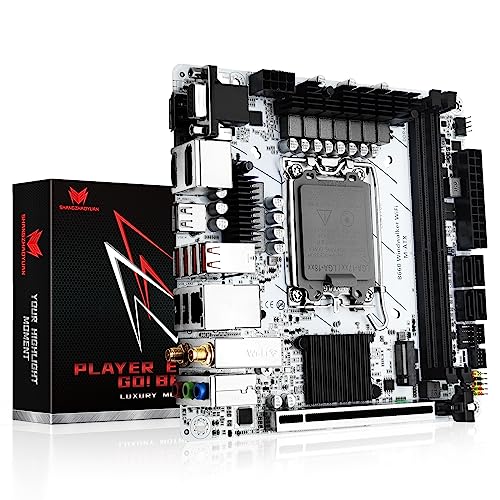 SHANGZHAOYUAN B660 Mainboard LGA 1700 Motherboard für Intel 12th/13th Gen Core i9 i7 i5 i3/Pentium Serie Prozessoren (DDR4 Max 64GB, PCIe 5.0, M.2 NVME, SATA 6Gbps, USB 3.2, 2.5Gb LAN, Mini ITX) von SHANGZHAOYUAN