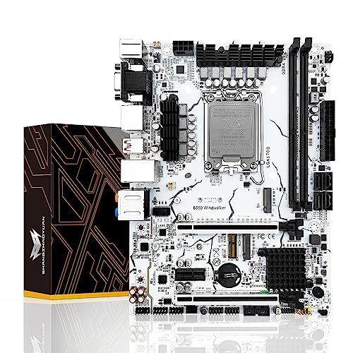 SHANGZHAOYUAN B660 Mainboard LGA 1700 für Intel 12th/13th Gen Core i9 i7 i5 i3/Pentium Serien prozessoren (M-ATX, DDR4 Max 64GB, PCIe 4.0, NVME M.2, SATA 3.0, USB 3.2, 2.5Gb LAN) von SHANGZHAOYUAN