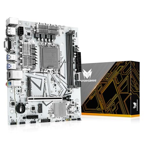 SHANGZHAOYUAN B760 GT4 Mainboard LGA 1700 für Intel Core I3/i5/i7/i9 12th 13th CPUs (Dual Channel DDR4, PCIe 4.0, NVME/NGFF M.2, SATA 3.0, WiFi M.2, Gb LAN) von SHANGZHAOYUAN