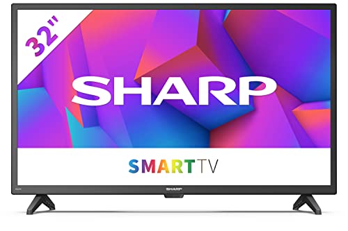 SHARP 32FE2E HD Ready Smart TV 81cm (32 Zoll), 3X HDMI, 2X USB, Dolby Audio, Active Motion 200 von SHARP