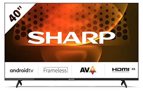 SHARP 40FH6EA Full HD Frameless Android TV 101cm (40 Zoll), 3X HDMI, 2X USB, Dolby Digital, Active Motion 400 von SHARP