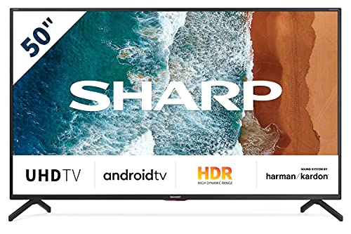 SHARP 50BN6EA Android TV 126 cm (50 Zoll) 4K Ultra HD LED Fernseher (Smart TV, Harman Kardon, Dolby Atmos) von SHARP